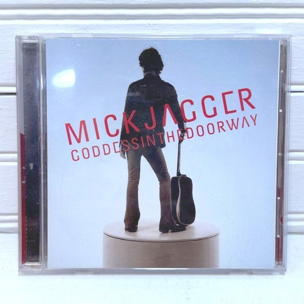 Mick Jagger Goddess in the Doorway CD w/ Poster Virgin Records Rolling Stones